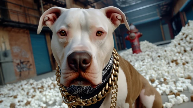 Dog Treats Rain Pitbull Playful Studio