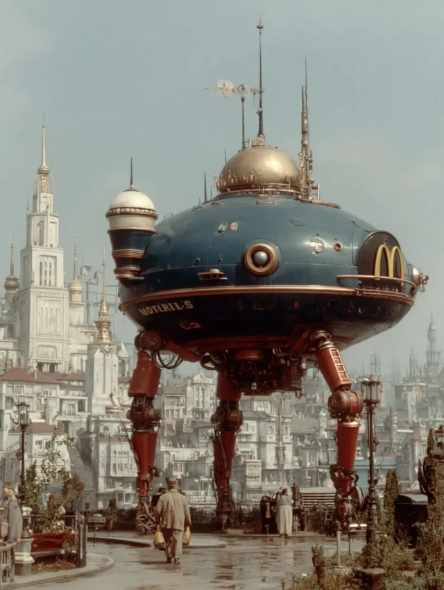 SciFi McDonald Logo Terry Gilliam Inspired