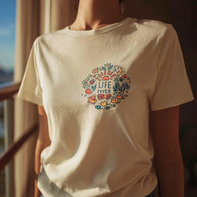 LIFE OVER EVERYTHING TShirt Forest Nature Design