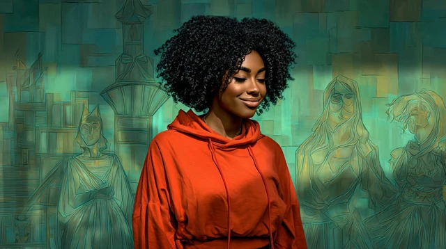 Afrofuturist Portal Art Oakland Mural Black Woman