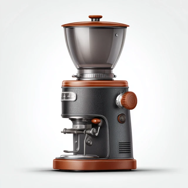 Electric Coffee Grinder Isolated On White