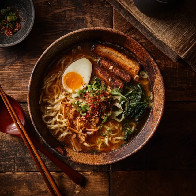 Delicious Ramen Bowl Food Photography