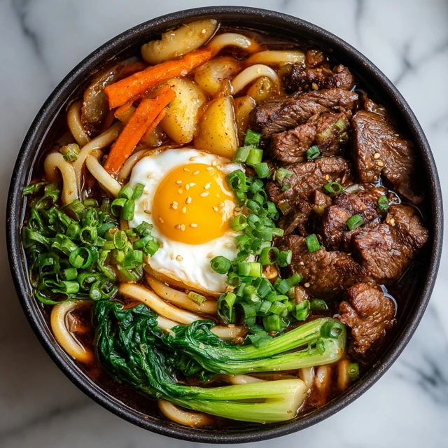 Beef Udon Noodles with Egg A Delicious Japanese Dish