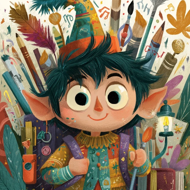 Creative Elf Artist for Kids Interactive Book