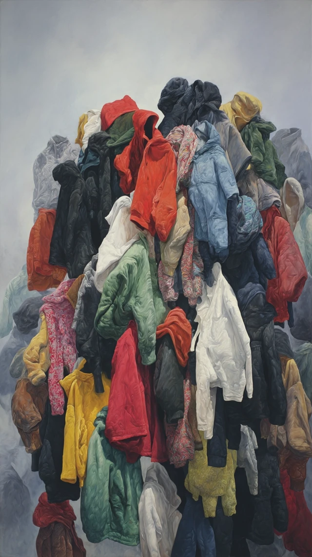 Abstract Clothing Cluster 3D Render