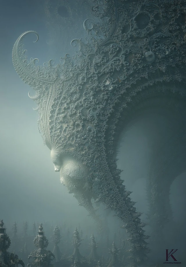 Alien City Fractal Art Underwater