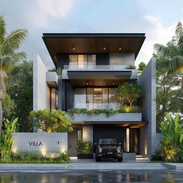 Luxury Tropical Villa: Modern Architecture