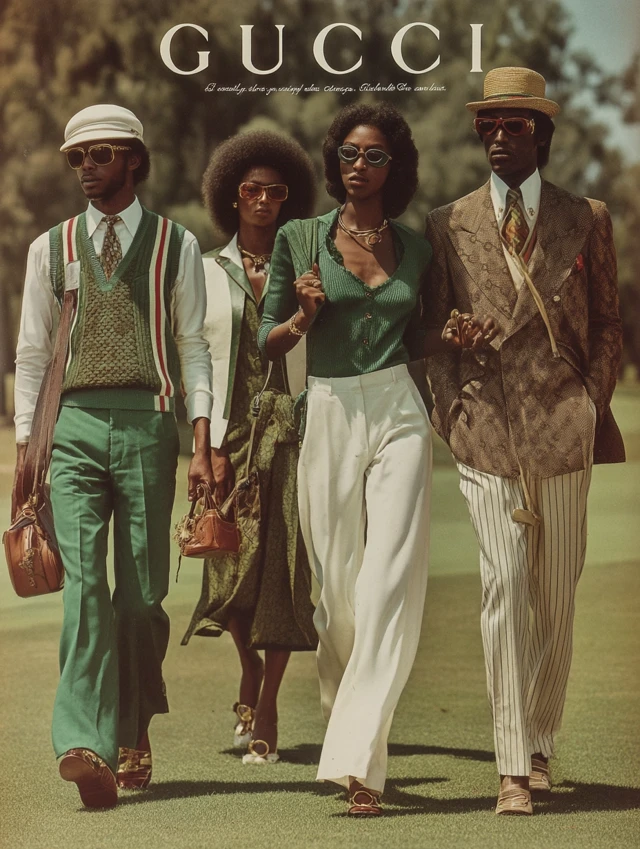 Gucci Ad: 70s Sportswear Inspired Fashion
