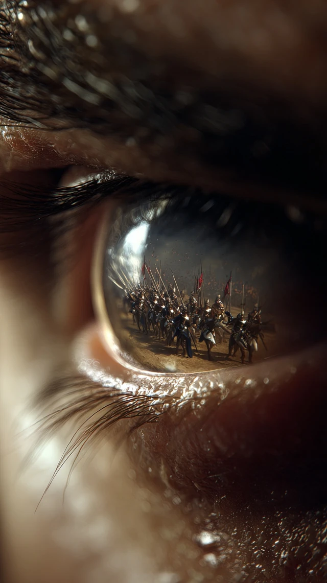 Napoleon Eye Battlefield CloseUp Hyperrealism