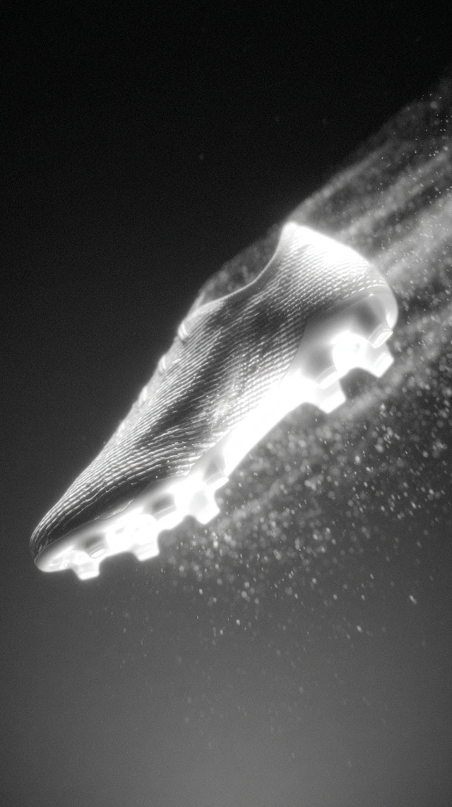 Futuristic Soccer Cleat in Motion Sportswear Ad