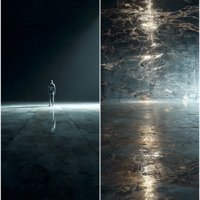 Human Form and Concrete Transformation Art