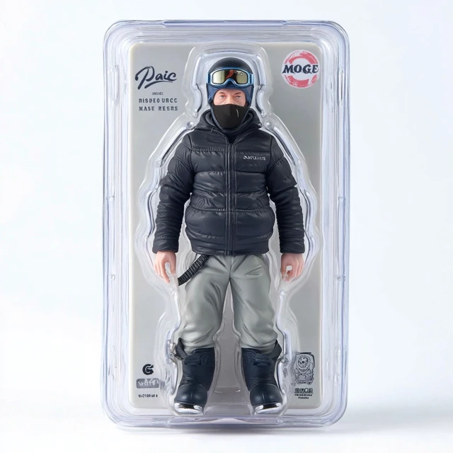 Action Figure Man in Ski Gear Packaged