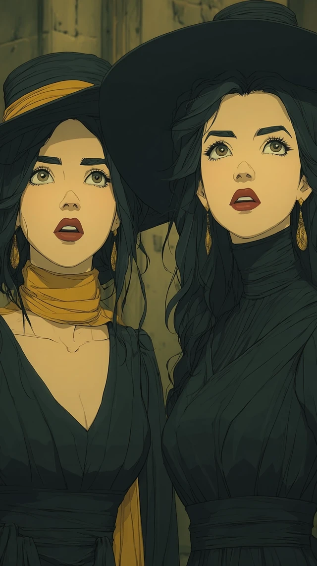 Doppelganger Portrait Dark Fantasy 90s Animated