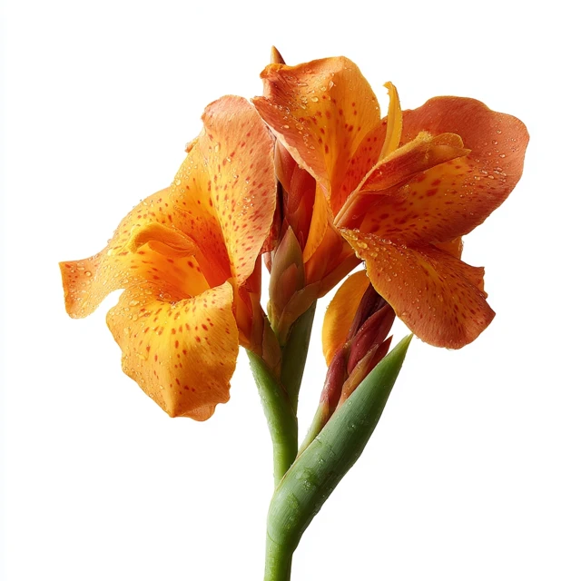Canna Lily Flower Vibrant Colors High Resolution
