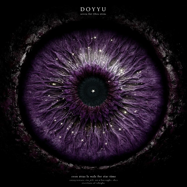 Mysterious Eye Art Dark Purple Texture