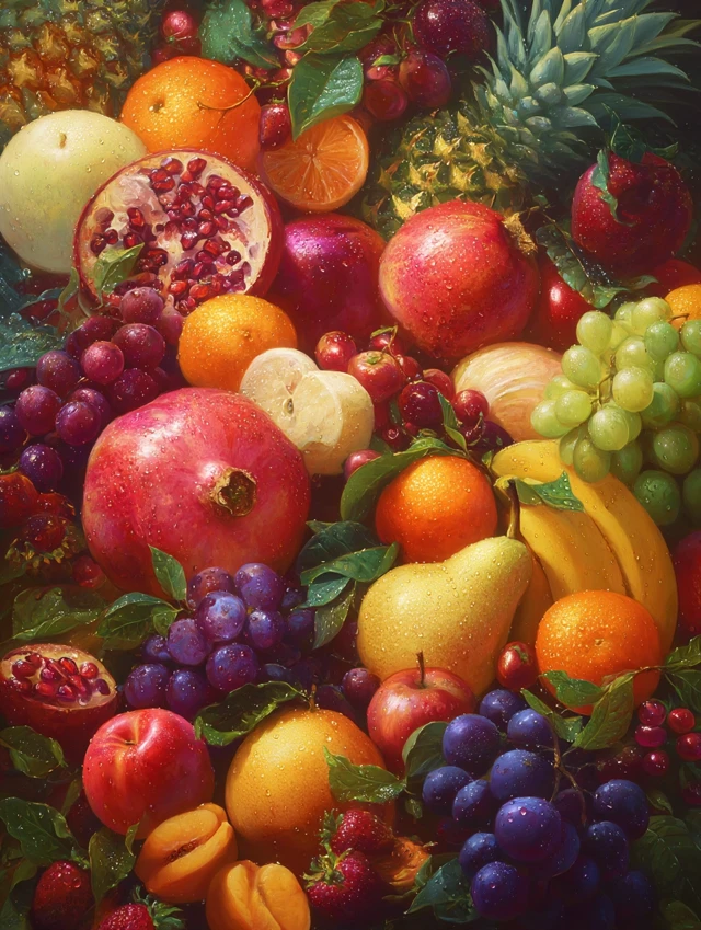 Impressionistic Fruit Still Life Painting