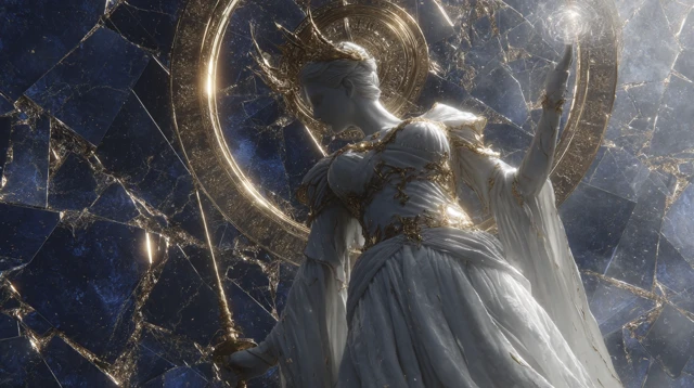 Celestial Figure Divine Farewell 4k