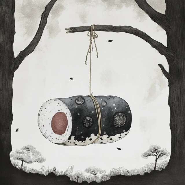 Salami in Keitum A Surreal Illustration