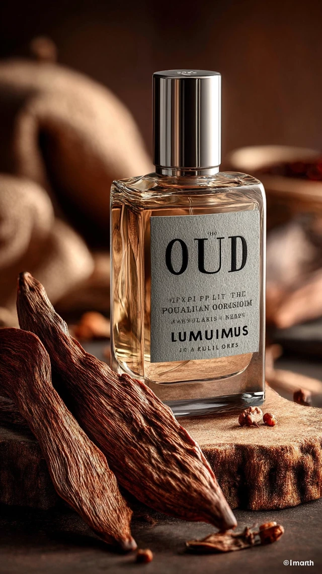 OUD Perfume Bottle: Luxury Fragrance Product Shot
