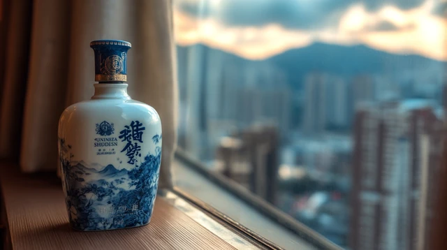 Qinghua Fenxing Liquor Bottle Modern City View