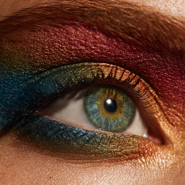 Colorful Eyeshadow Close Up Makeup Tutorial