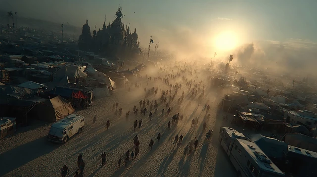 Burning Man Aerial View
