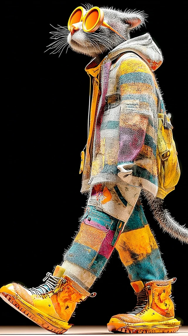 Fashion Cat Runway: Anthropomorphic Style
