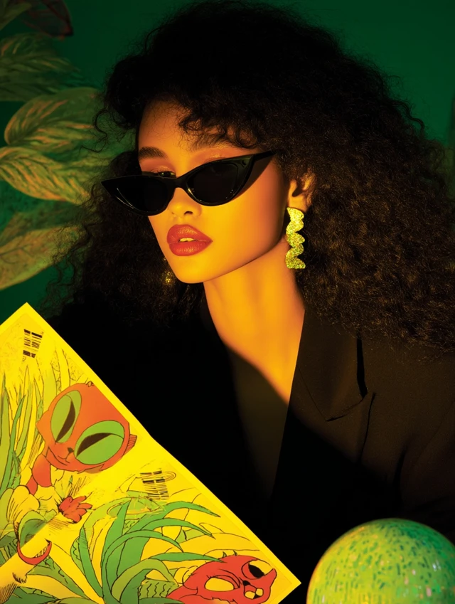 Fashion Editorial: Surreal Magazine Cover with Model