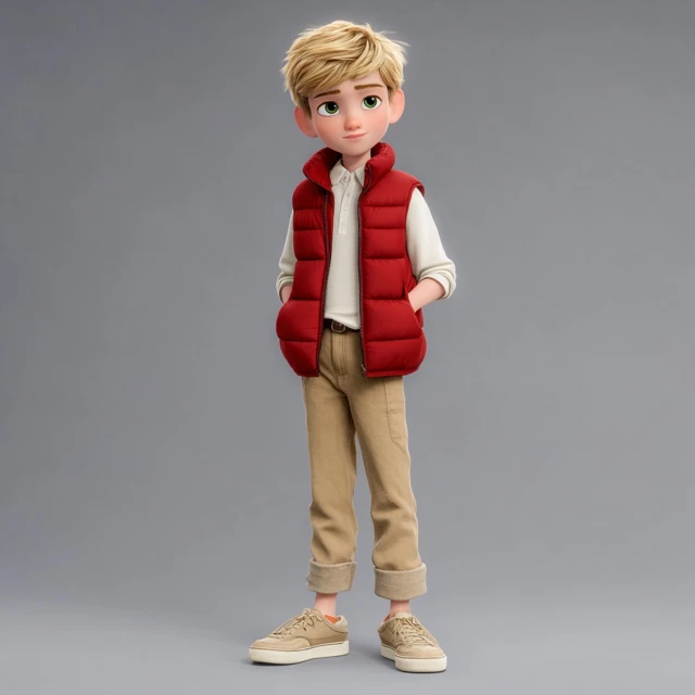Pixar Style Tween Boy Preppy Outfit