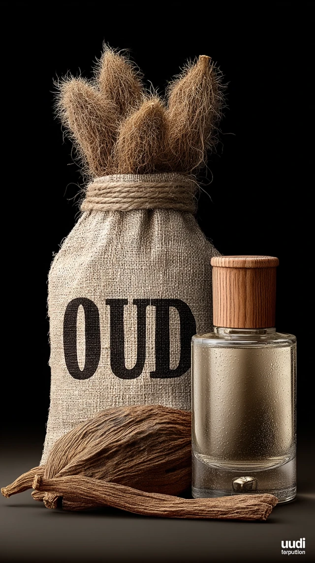 OUD Perfume Bottle: Luxury Fragrance Product Shot