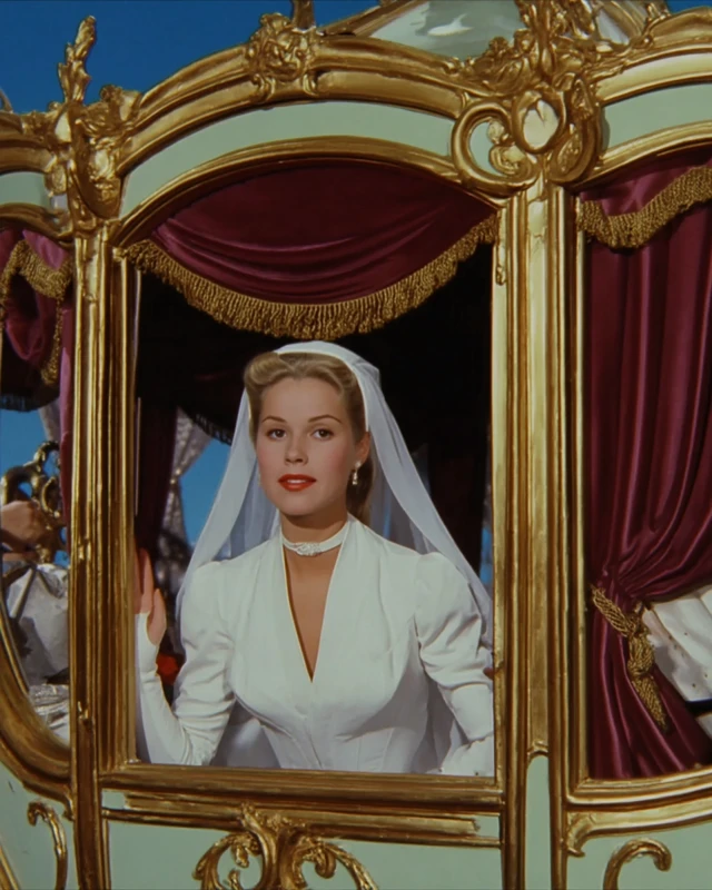 Cinderella in Wedding Carriage: 90s Film Aesthetic