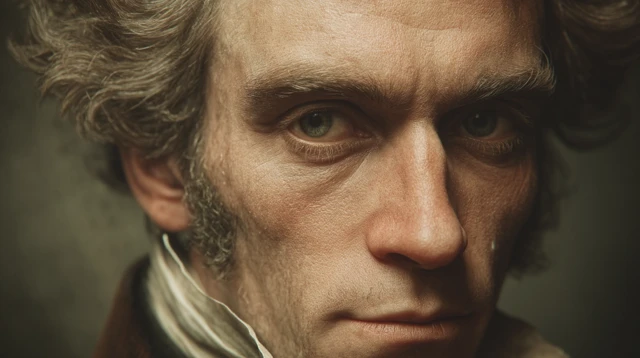 Portrait of Søren Kierkegaard Realistic Painting