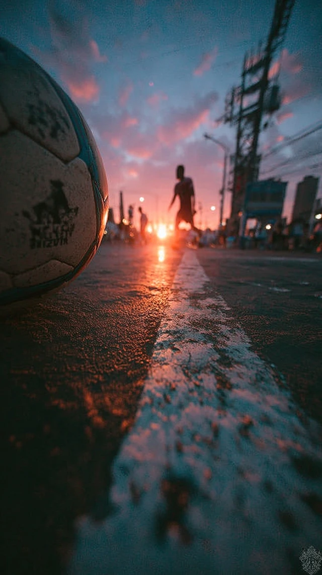 Soccer Player in Action Hyper Realistic Cinematography