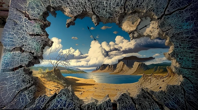 Surreal Dreamscape Art Time and Nature