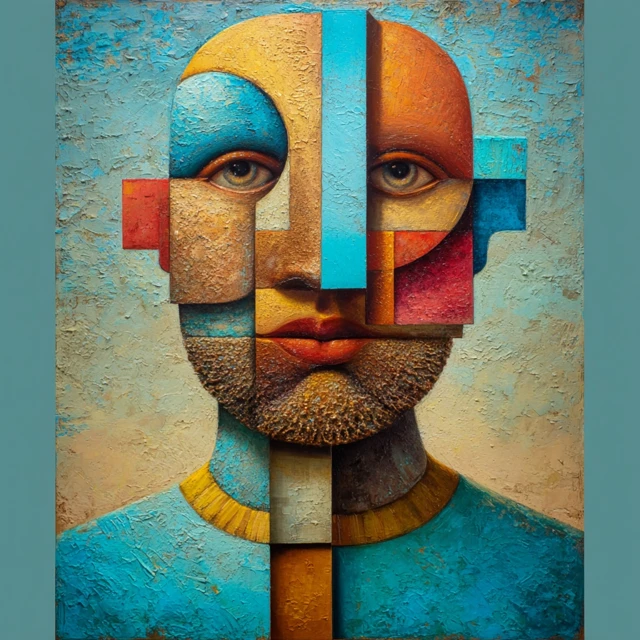 Cubist Portrait Painting