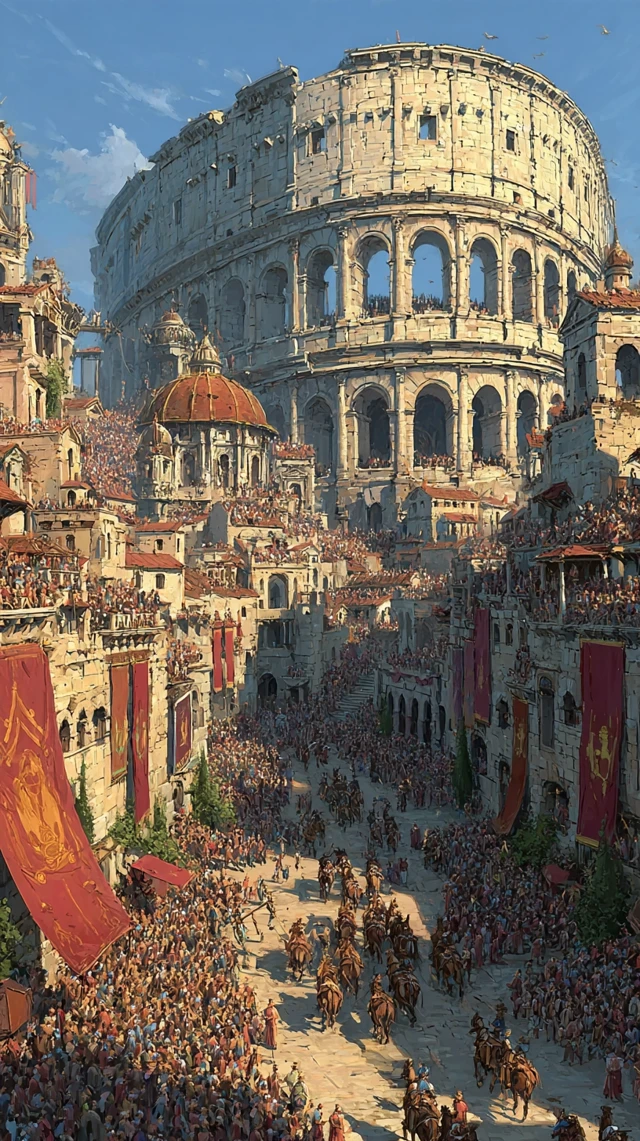 Chariot Race in Ancient Rome: Circus Maximus Anime Style