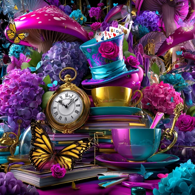 Alice in Wonderland Hyper Realistic Art