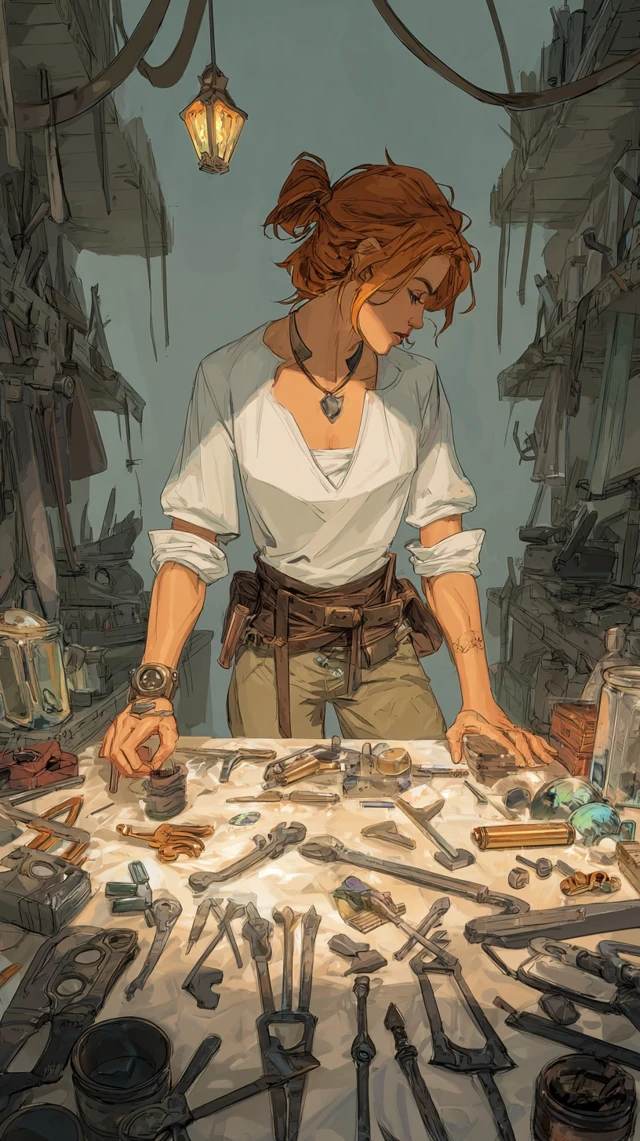 Nyra The Mechanic Fantasy Art