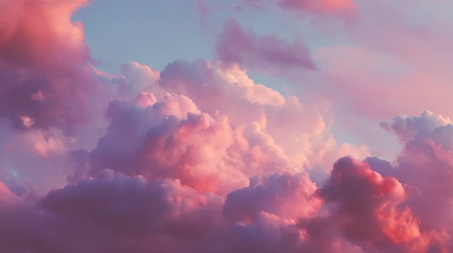 Pink Cloudscape Beautiful Sky Scenery Wallpaper