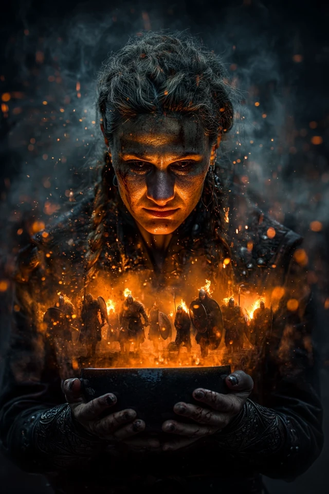 Viking Woman Ritual Prophecy of War
