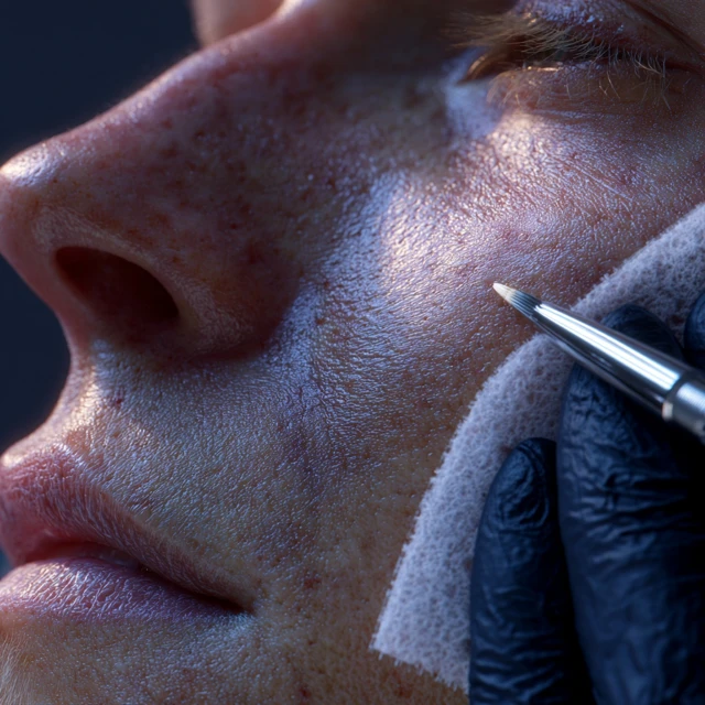 Skincare Treatment Macro Close Up Dermatological Procedure