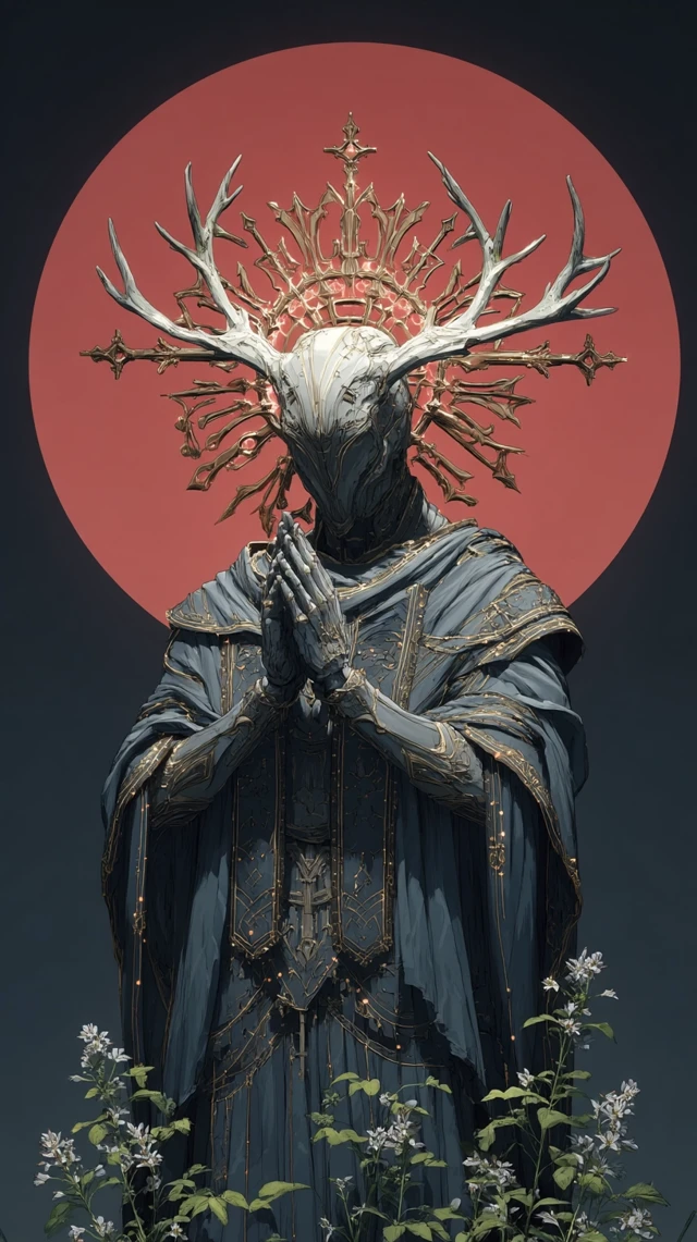 Cyberpunk Oracle Dark Fantasy Art Design