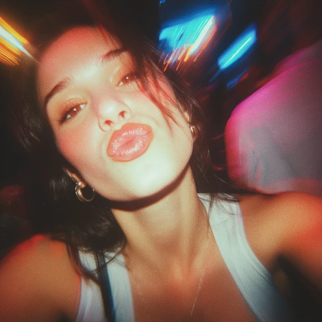 Nightclub Selfie Beautiful Woman Intimate Moment