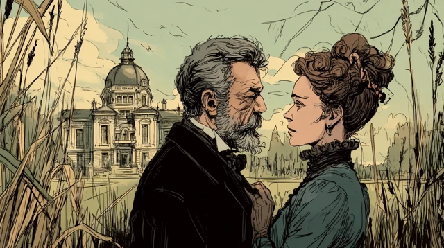 Victorian Romance Lyell and Wife Comic Style