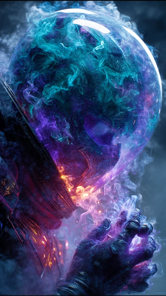Mysterio Marvel Portrait Surreal Thriller Art