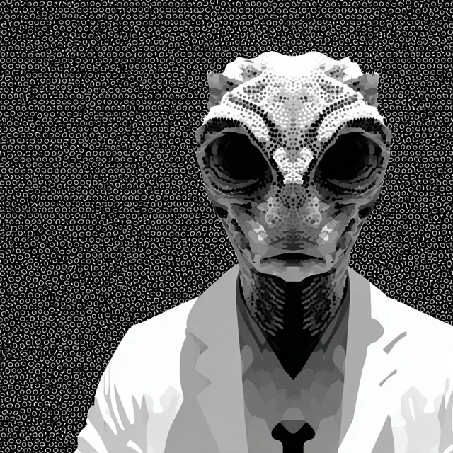 Grotesque Alien Doctor SciFi Illustration