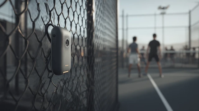Modern Camera on Pickleball Court Photography