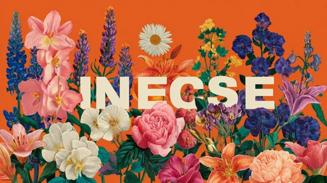 Incense Floral Design Hermes Orange Retro
