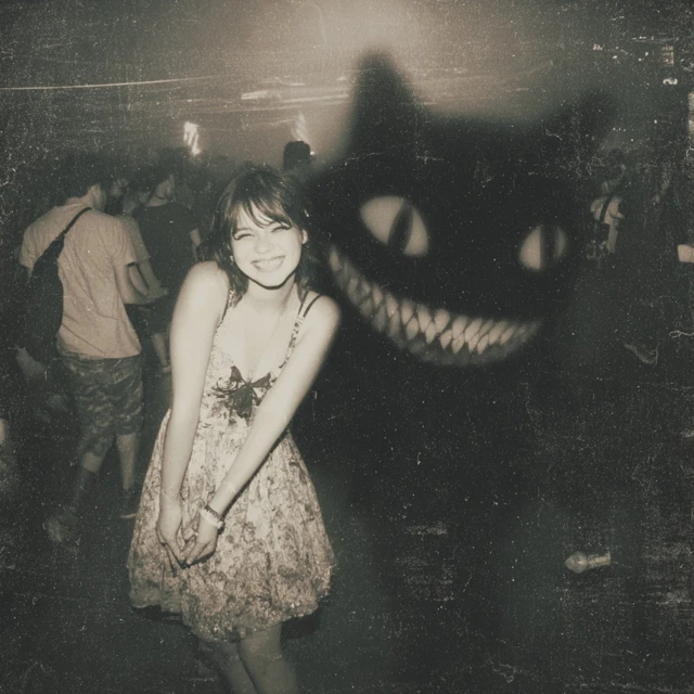 Rave Kitten and Shadow Demon Found Footage Photo