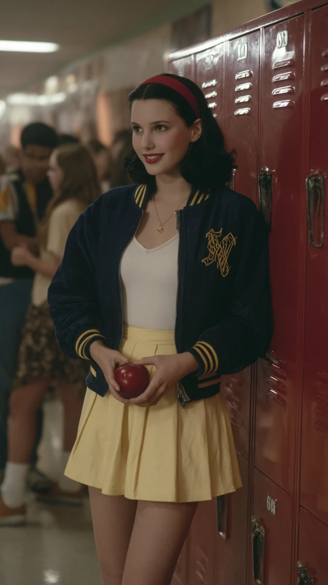 Snow White in High School Retro Photo